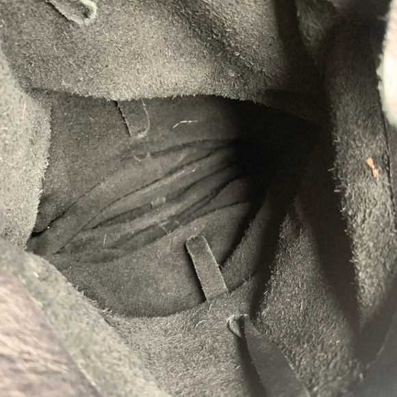 DAVID GALEN WOMENS SCRUNCHED LEATHER SHOULDER BAG PURSE WITH BLING - Picture 14 of 14